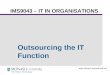 IMS9043 – IT IN ORGANISATIONS