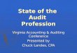 State of the  Audit  Profession