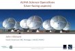 ALMA Science Operations (User-facing aspects)