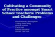 Cultivating a Community of Practice amongst Smart School Teachers: Problems and Challenges