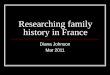 Researching family history in France