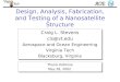 Design, Analysis, Fabrication, and Testing of a Nanosatellite Structure