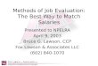 Methods of Job Evaluation: The Best Way to Match Salaries