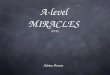A-level  MIRACLES  [OCR]