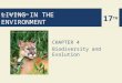 CHAPTER 4 Biodiversity and Evolution