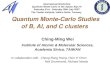 Quantum Monte-Carlo Studies of B, Al, and C clusters