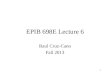 EPIB 698E Lecture 6