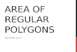 Area of regular polygons