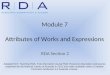 Module 7 Attributes of Works and Expressions