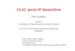 CLIC post-IP beamline