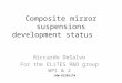 Composite mirror suspensions development status