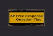 AP Free Response Question Tips