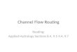 Channel Flow Routing