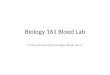 Biology 161 Blood Lab