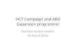HCT Campaign and ARV Expansion programme