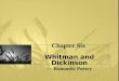 Chapter Six  Whitman and Dickinson