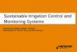 Sustainable Irrigation Control and Monitoring Systems