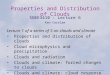 Properties and Distribution of Clouds