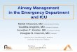Airway Management  in the Emergency Department and ICU