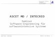 Seminar  Software-Engineering für softwareintensive Systeme