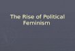 The Rise of Political Feminism