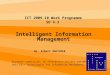 ICT 2009-10 Work Programme  SO 4.3 Intelligent Information Management Mr. Albert GAUTHIER