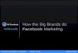 How the Big Brands do  Facebook Marketing