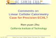 Comments on  Linear Collider Calorimetry Case for Precision ECAL?