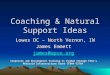 Coaching & Natural Support Ideas