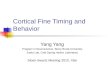 Cortical  Fine Timing and Behavior