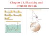 Chapter 11. Elasticity and  Periodic motion