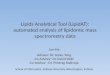 Lipids  Analytical  T ool  ( LipidAT ): automated analysis of  l ipidomic mass spectrometry data
