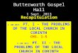 Butterworth Gospel Hall 1 Sept, 2013