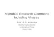 Microbial Research Commons Including Viruses