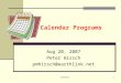 Calendar Programs