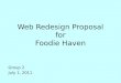 Web Redesign Proposal for Foodie Haven