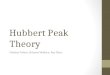 Hubbert Peak Theory