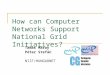 How can Computer Networks Support National Grid Initiatives?
