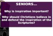 SENIORS… Why is inspiration important?