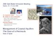 Management of Coastal Aquifers  The Case of a Peninsula State of Qatar