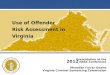 Use of Offender Risk Assessment in Virginia