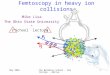 Femtoscopy in heavy ion collisions