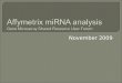 Affymetrix miRNA  analysis Gene Microarray Shared Resource User Forum