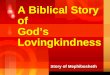 A Biblical Story of God’s Lovingkindness