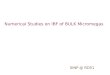 Numerical  Studies  on IBF of  BULK  Micromegas