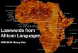 Loanwords from African Languages