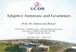 Adaptive Automata and Grammars Prof. Dr. Hemerson Pistori