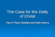 The Case for the Deity of Christ