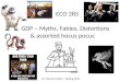 ECO 285   GDP – Myths, Fables, Distortions         & assorted hocus pocus