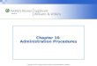 Chapter 10  Administration Procedures